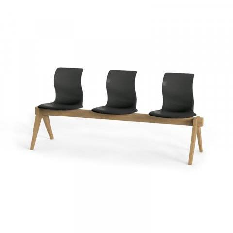 pro armchair four legged wooden frame