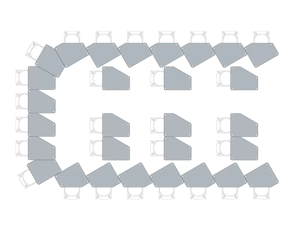 FLÖTOTTO - FLEX TABLE Fünfecktisch