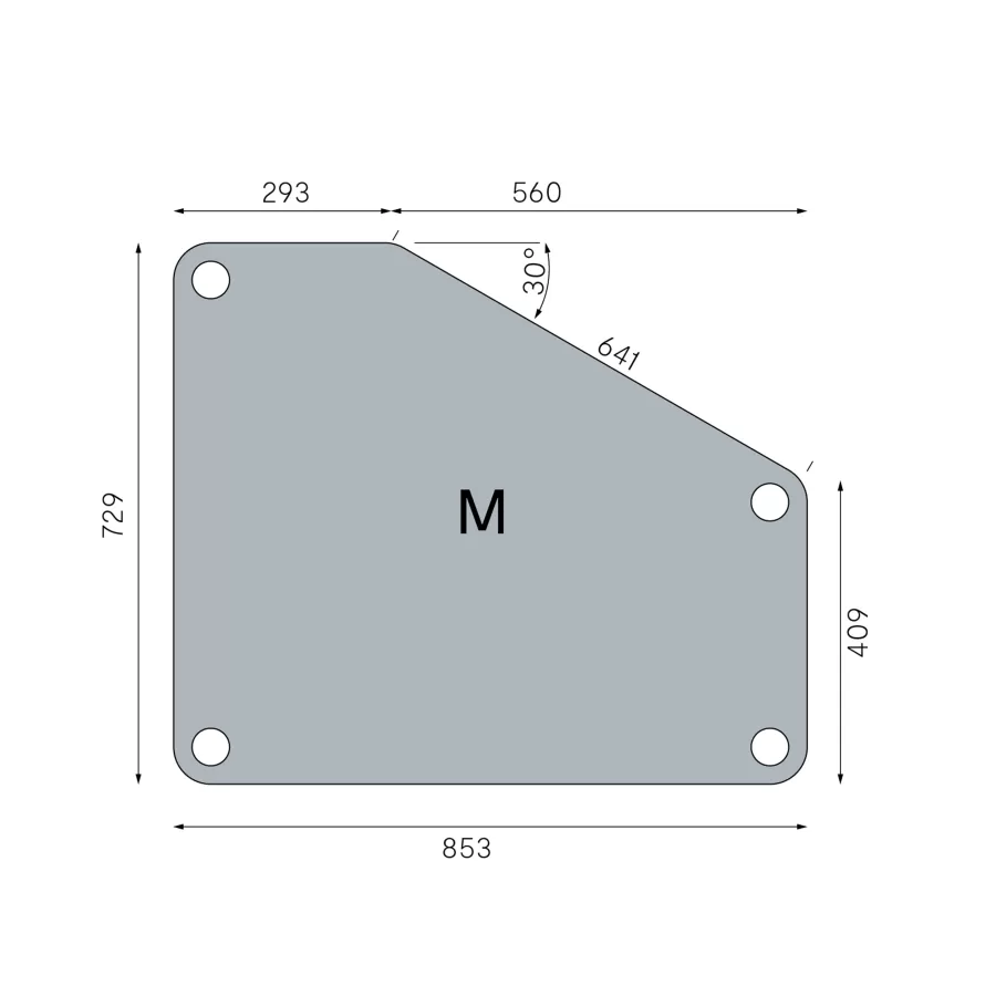 FLÖTOTTO - FLEX TABLE Fünfecktisch