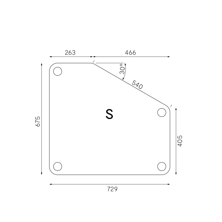 FLÖTOTTO - FLEX TABLE Fünfecktisch