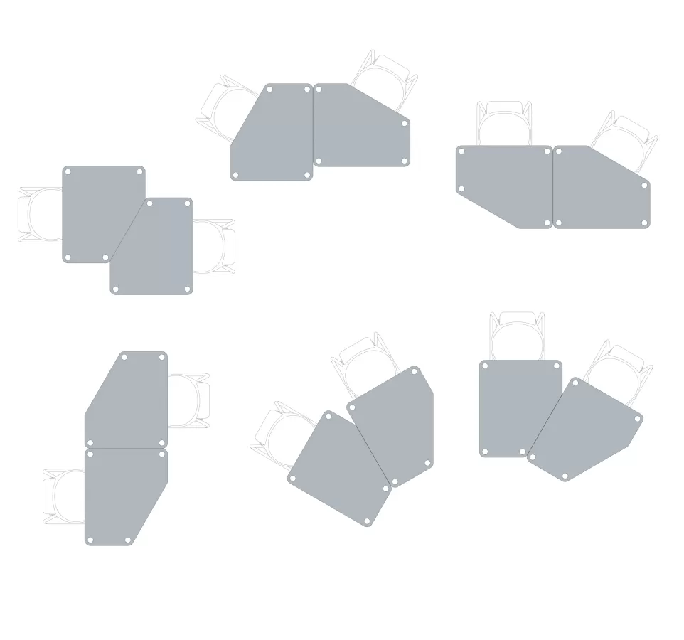 FLÖTOTTO - FLEX TABLE Fünfecktisch