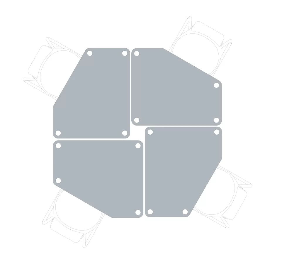 FLÖTOTTO - FLEX TABLE Fünfecktisch