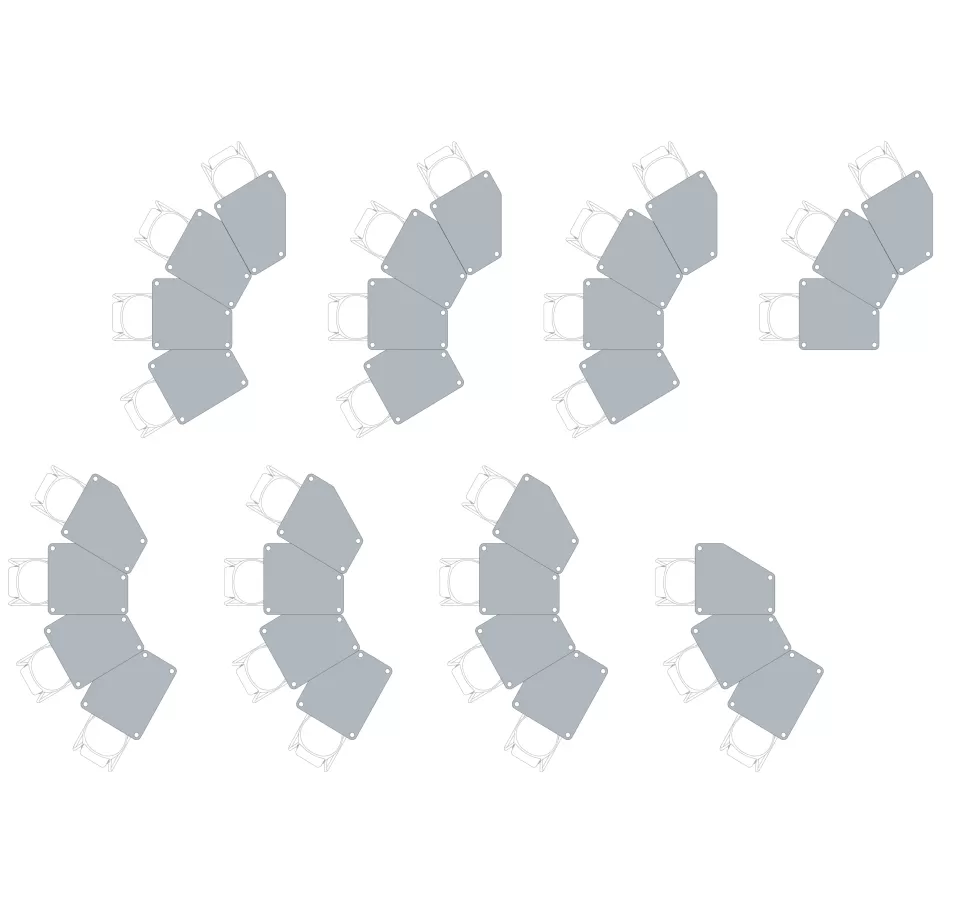 FLÖTOTTO - FLEX TABLE Fünfecktisch