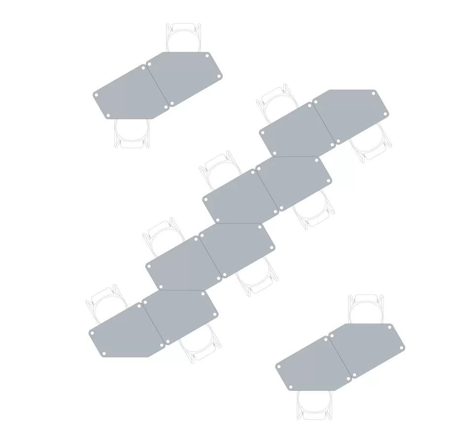 FLÖTOTTO - FLEX TABLE Fünfecktisch