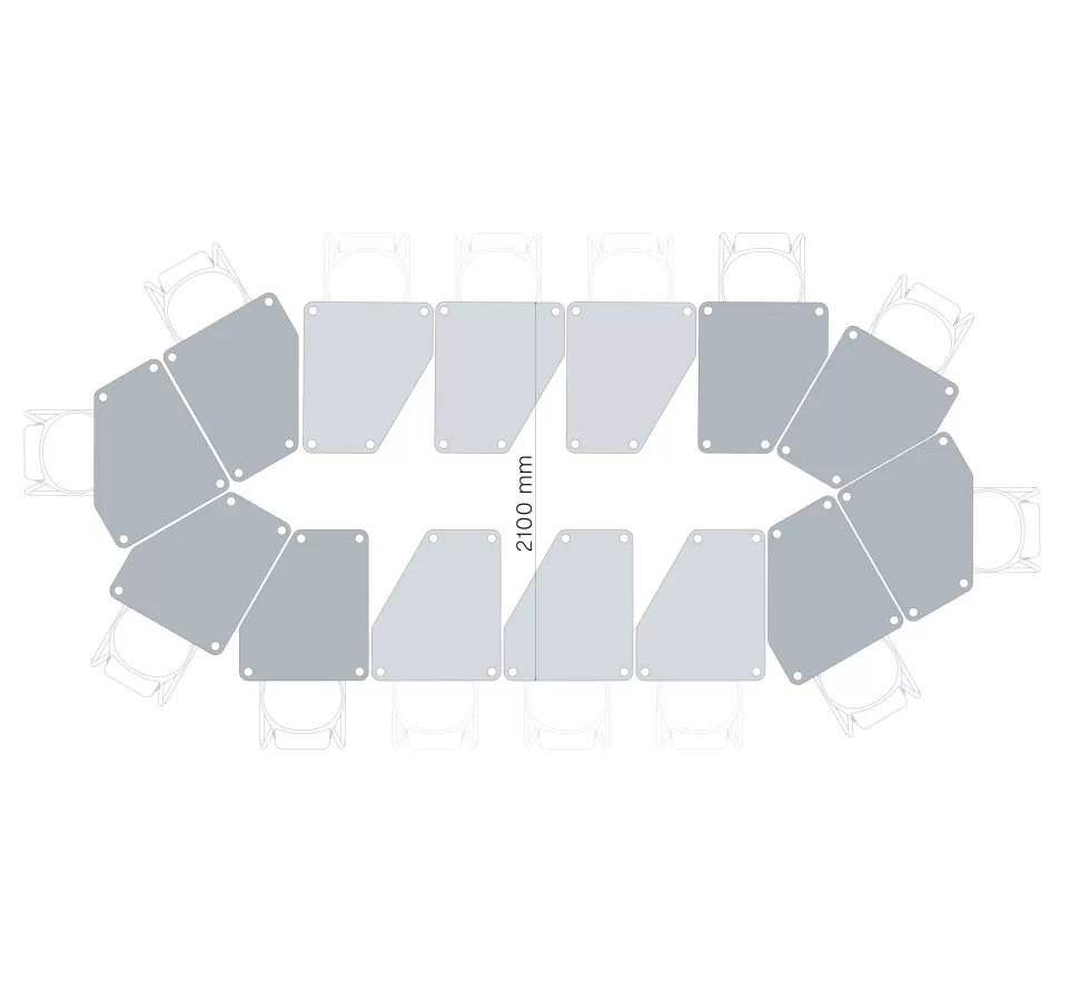 FLÖTOTTO - FLEX TABLE Fünfecktisch