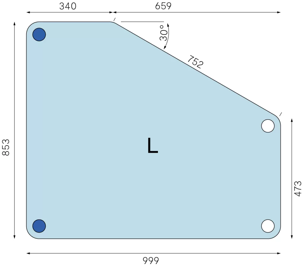 FLÖTOTTO - FLEX TABLE Fünfecktisch