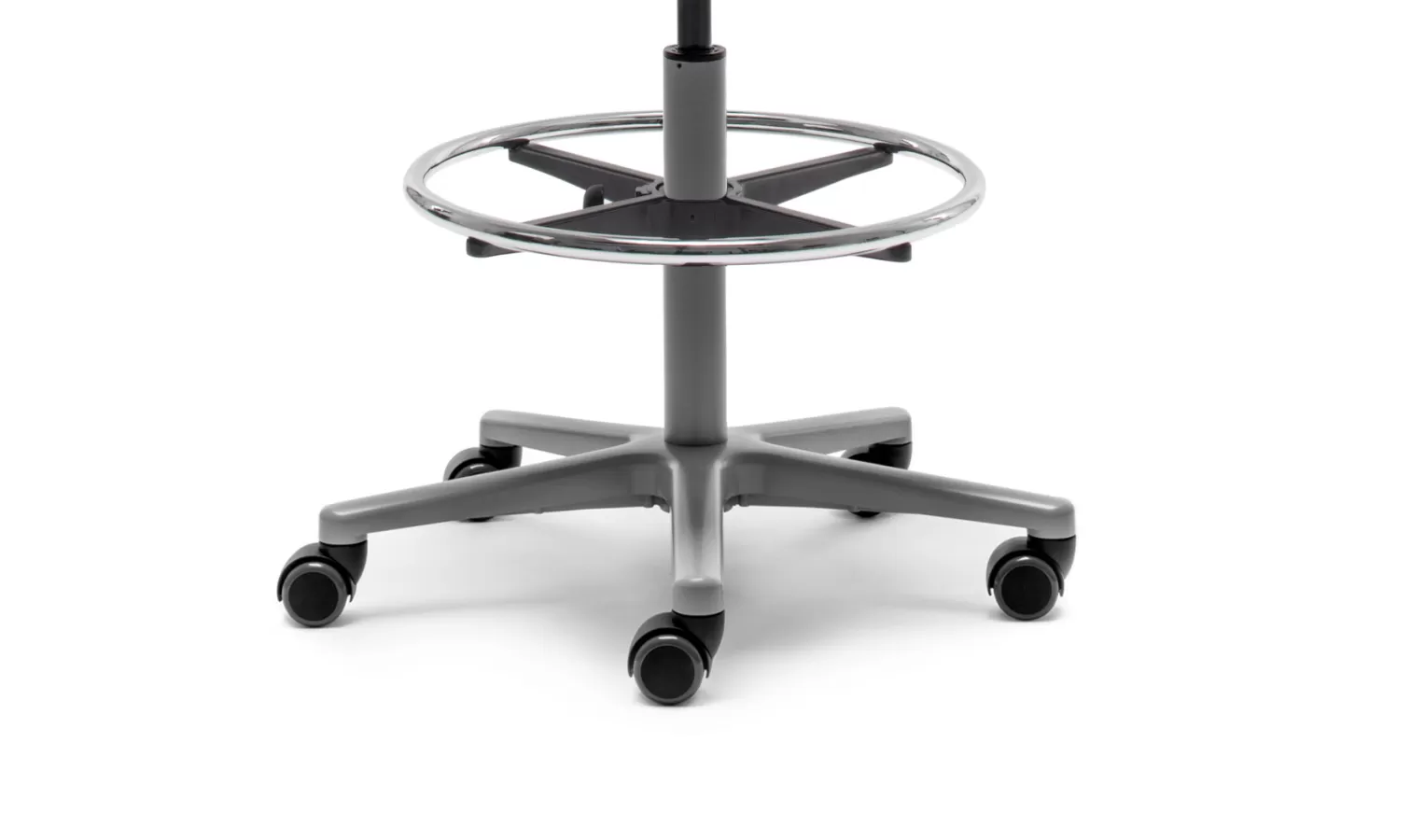 FLÖTOTTO - PRO STOOL Drehhocker high – Counterhöhe mit Fußring