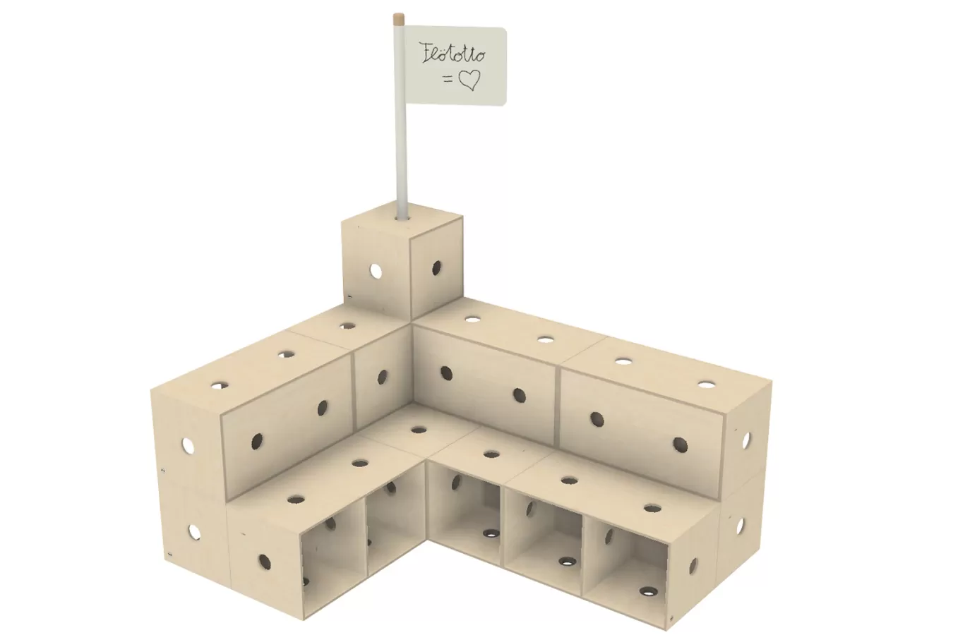 FLÖTOTTO - ACTIVE Säulenrohr für Ausstellungssystem