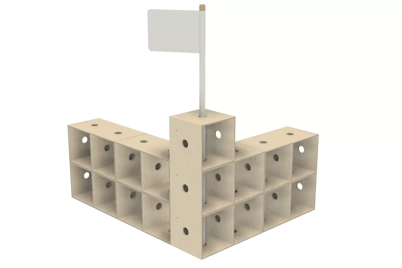 FLÖTOTTO - ACTIVE Säulenrohr für Ausstellungssystem