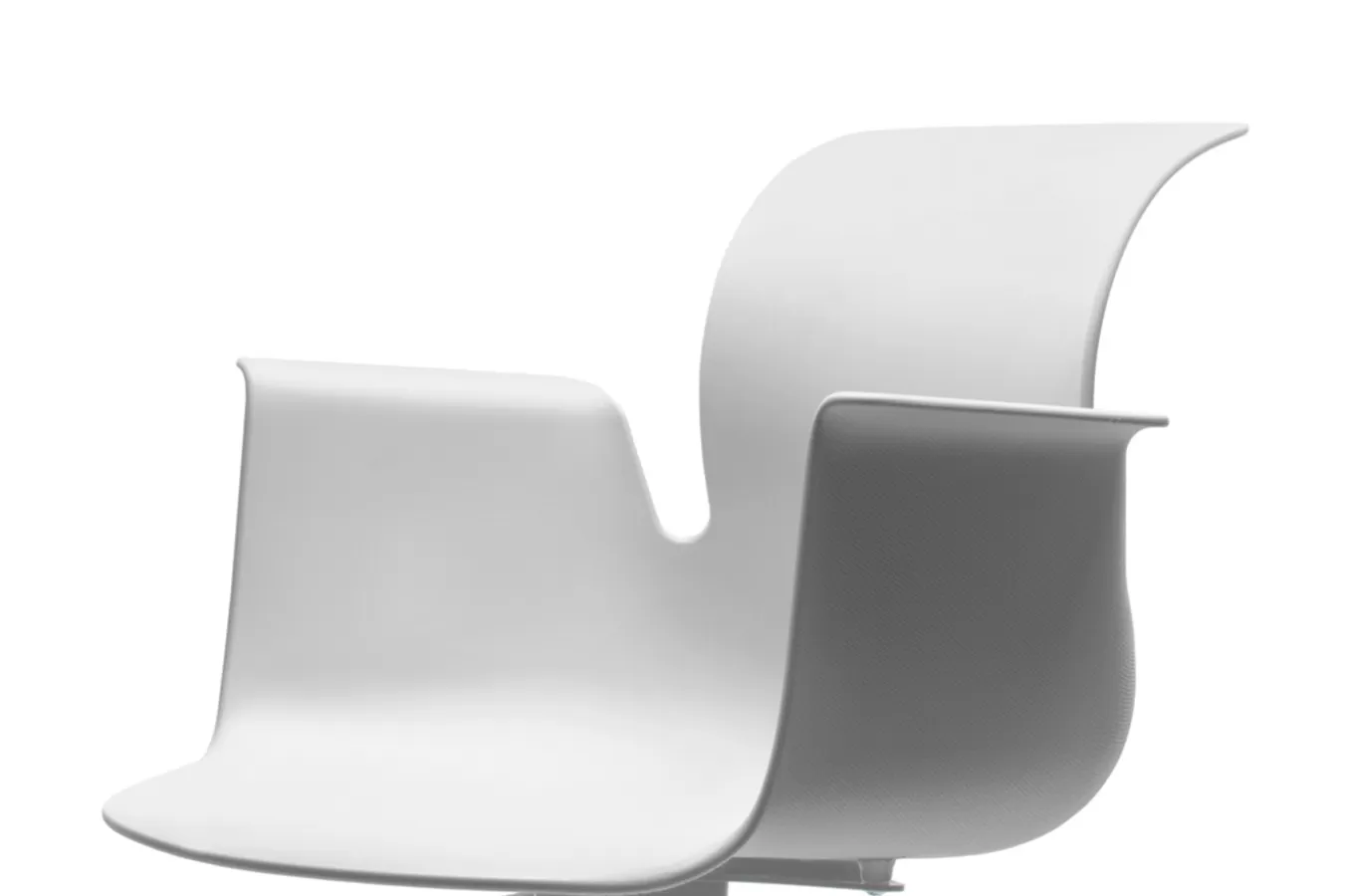 FLÖTOTTO - PRO ARMCHAIR Vierstern-Aluminiumgestell mit Rollen