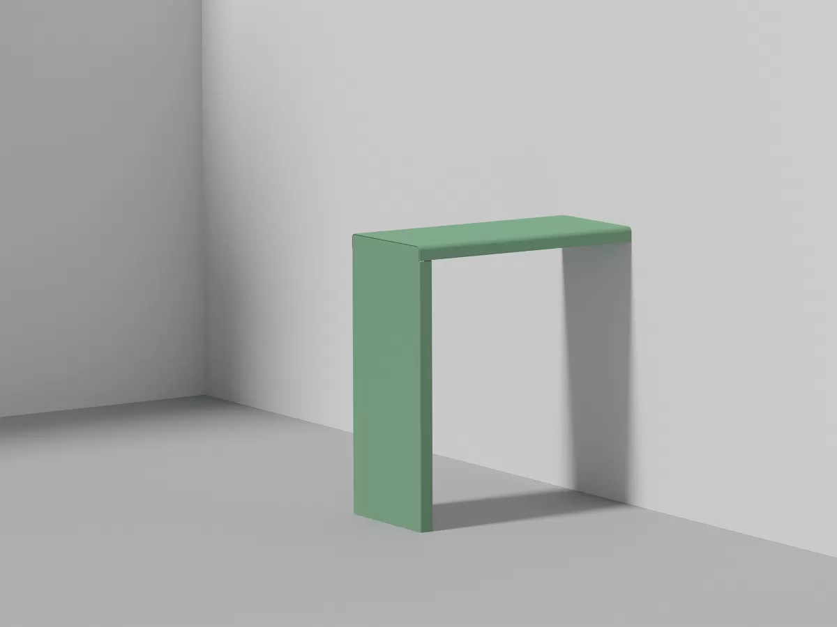 STEEL wall-mounted bar table FLÖTOTTO - STEEL Stahlmöbel