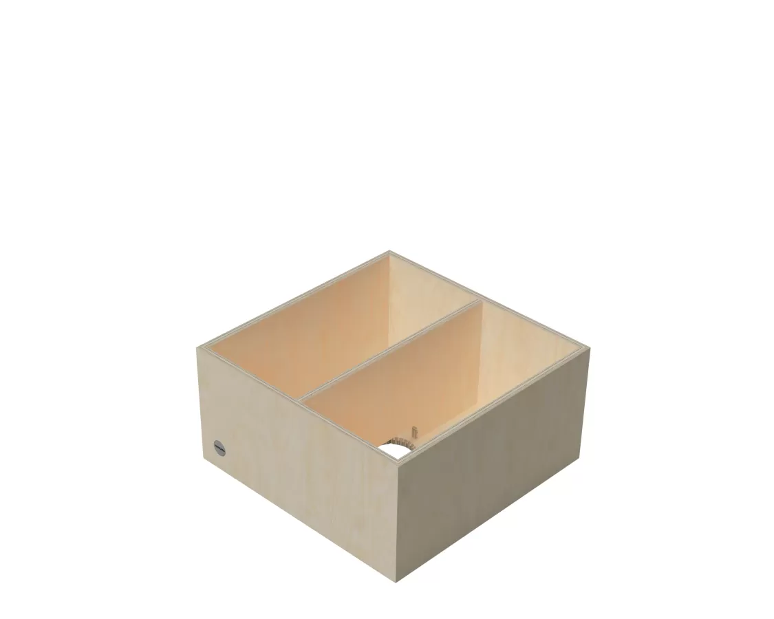 ACTIVE Aufsatzbox 200 - oben offen mit Trennsteg FLÖTOTTO - ACTIVE Aufsatzbox 200 - oben offen mit Trennsteg