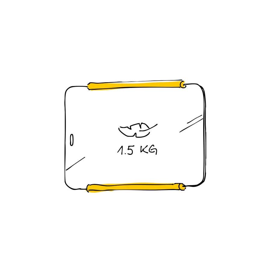 An ANY Board weighs only 1.5 kilograms. We tested it: even the smallest children can carry it without effort. FLÖTOTTO - ANY Kollektion