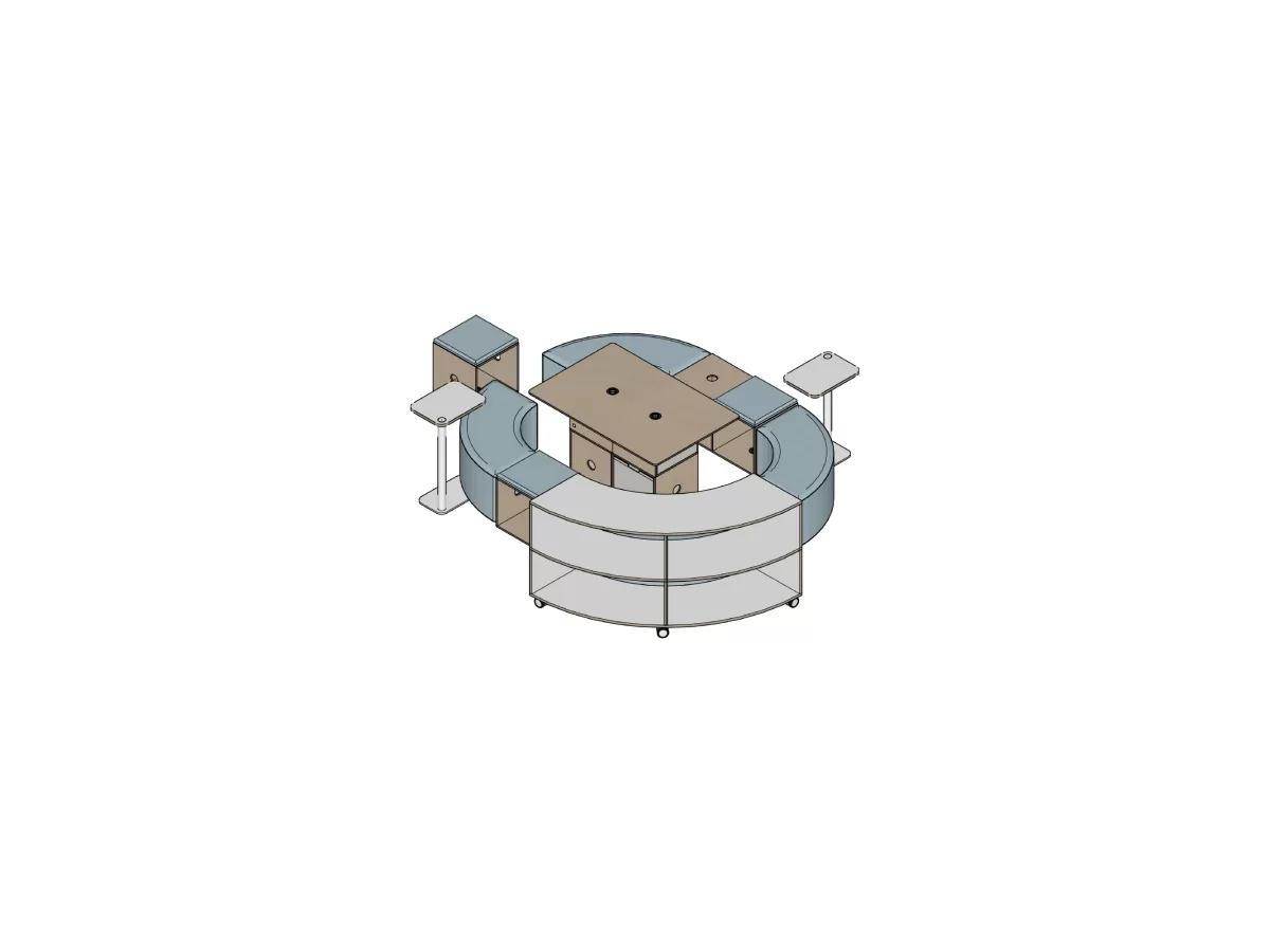 FLÖTOTTO - STORE FLEX Raumteiler Segment 860