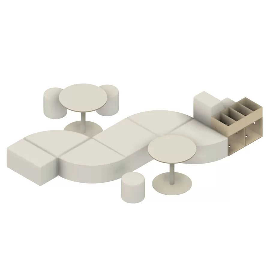 FLÖTOTTO - ACTIVE Polster Viertelkreis 80