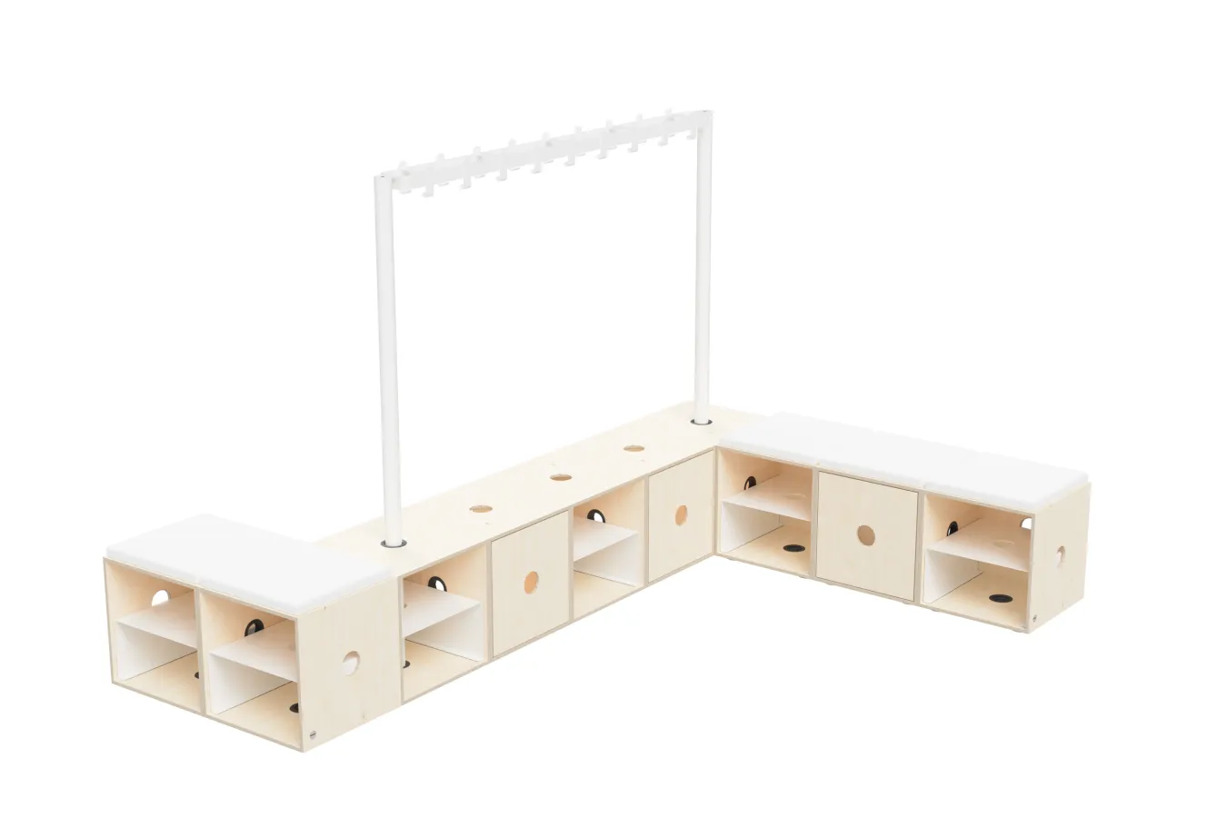 Varianta umístění 2 FLÖTOTTO - ACTIVE Garderobe
