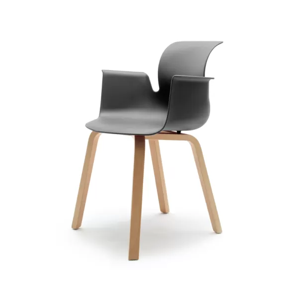 FLÖTOTTO - PRO ARMCHAIR Vierstern-Aluminiumgestell mit Rollen