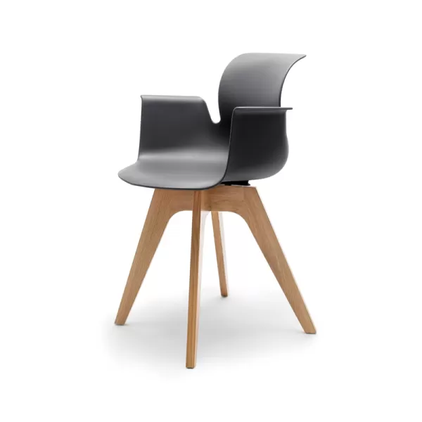 FLÖTOTTO - PRO ARMCHAIR Vierstern-Aluminiumgestell mit Rollen