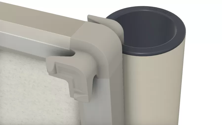 FLÖTOTTO - ACTIVE Säulenrohr für Ausstellungssystem