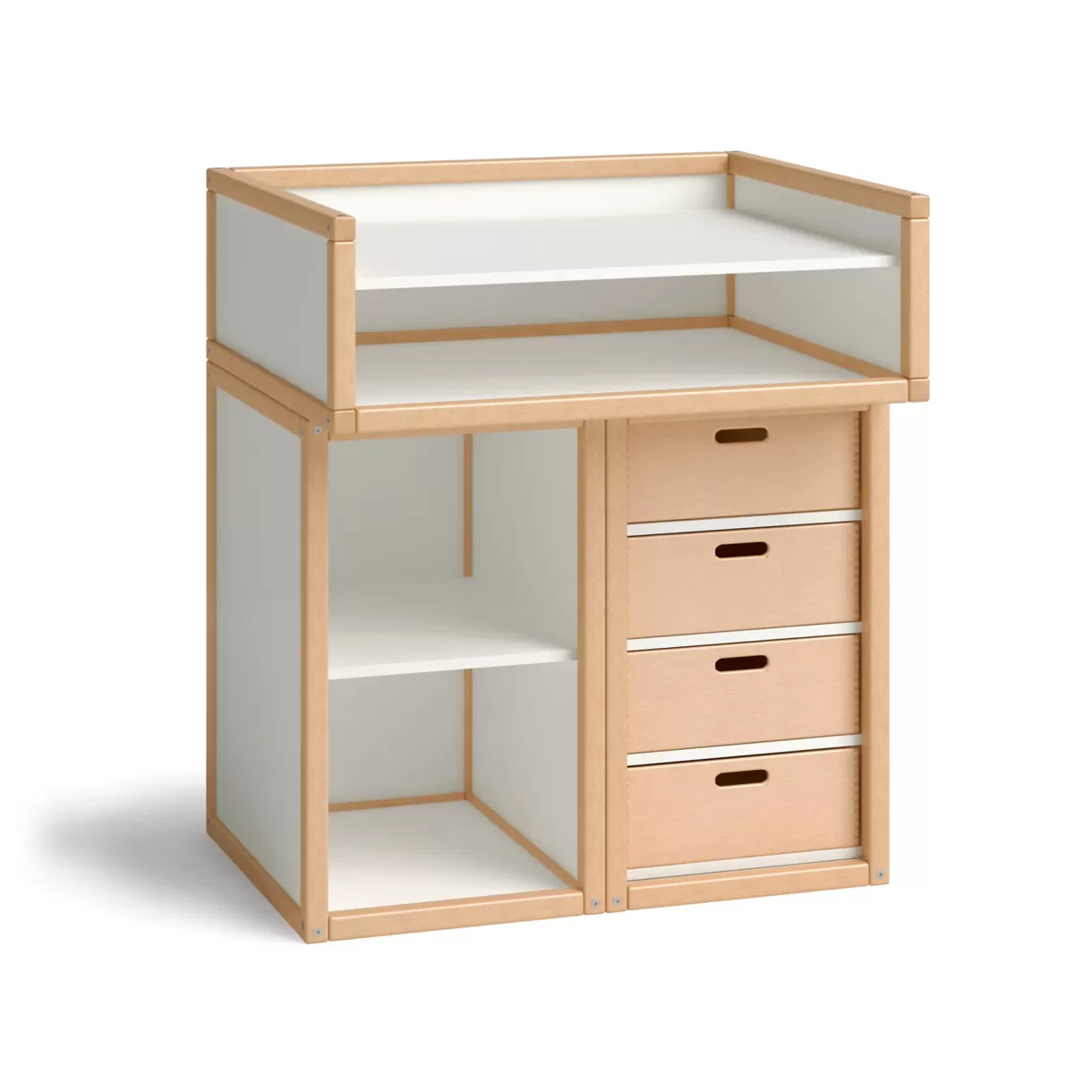 FLÖTOTTO - 8480 Wickelkommode mit Tür und Schubkästen