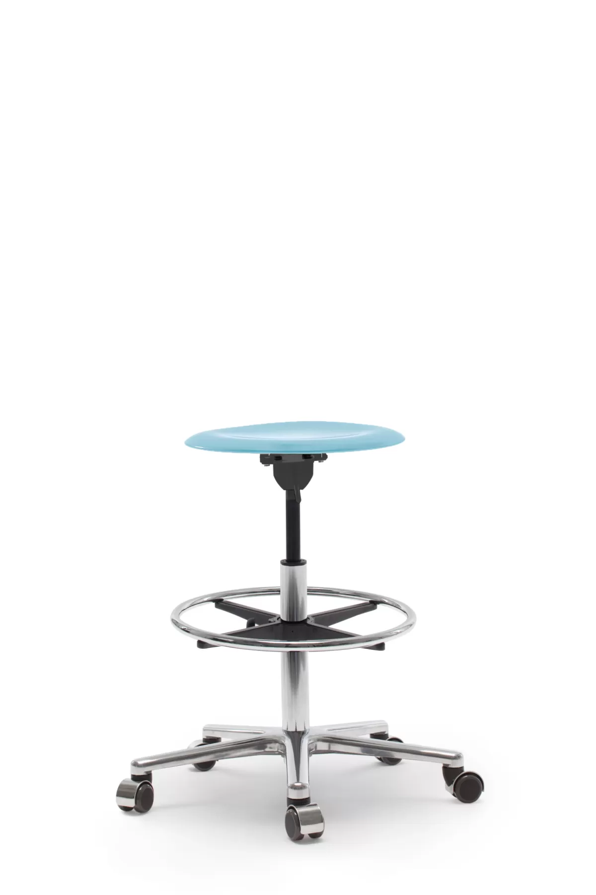 FLÖTOTTO - PRO STOOL Drehhocker high – Counterhöhe mit Fußring