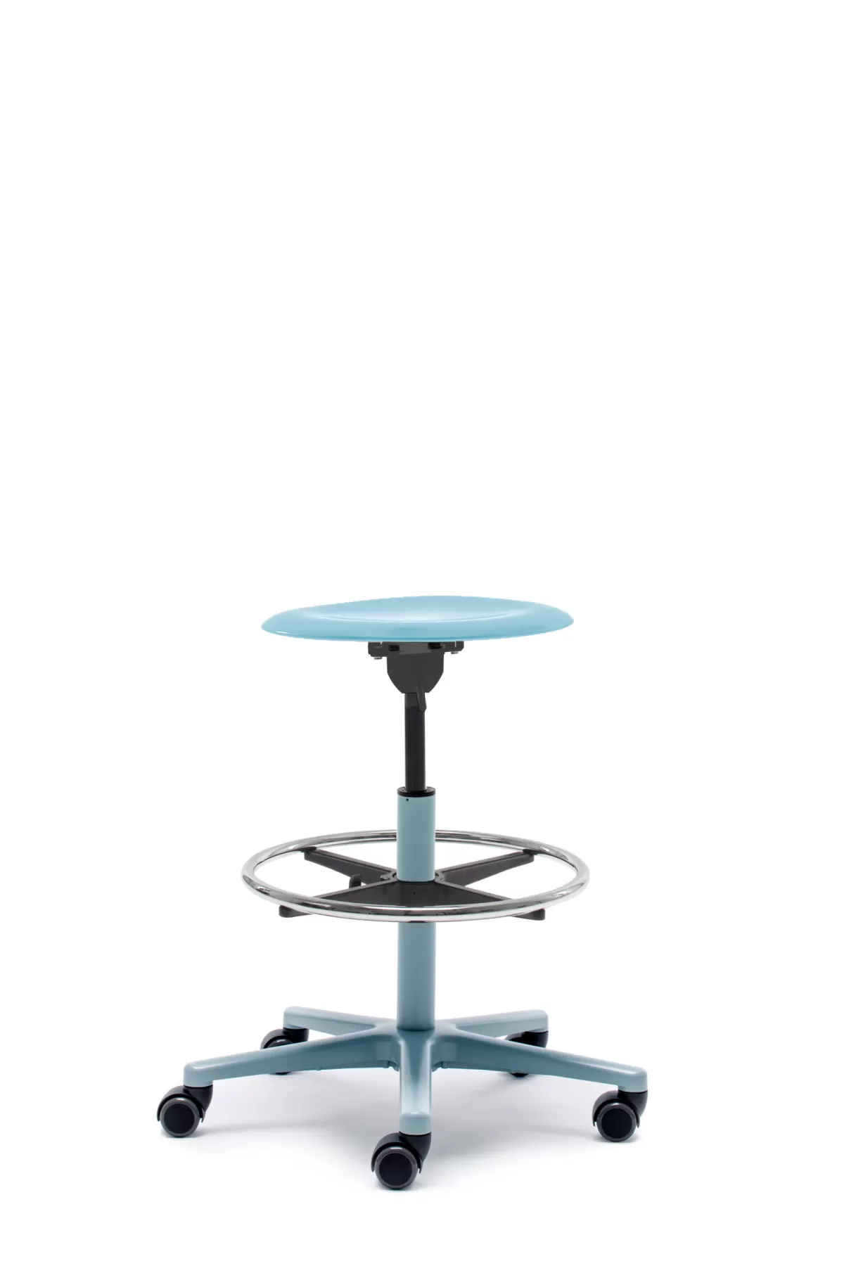 FLÖTOTTO - PRO STOOL Drehhocker high – Counterhöhe mit Fußring