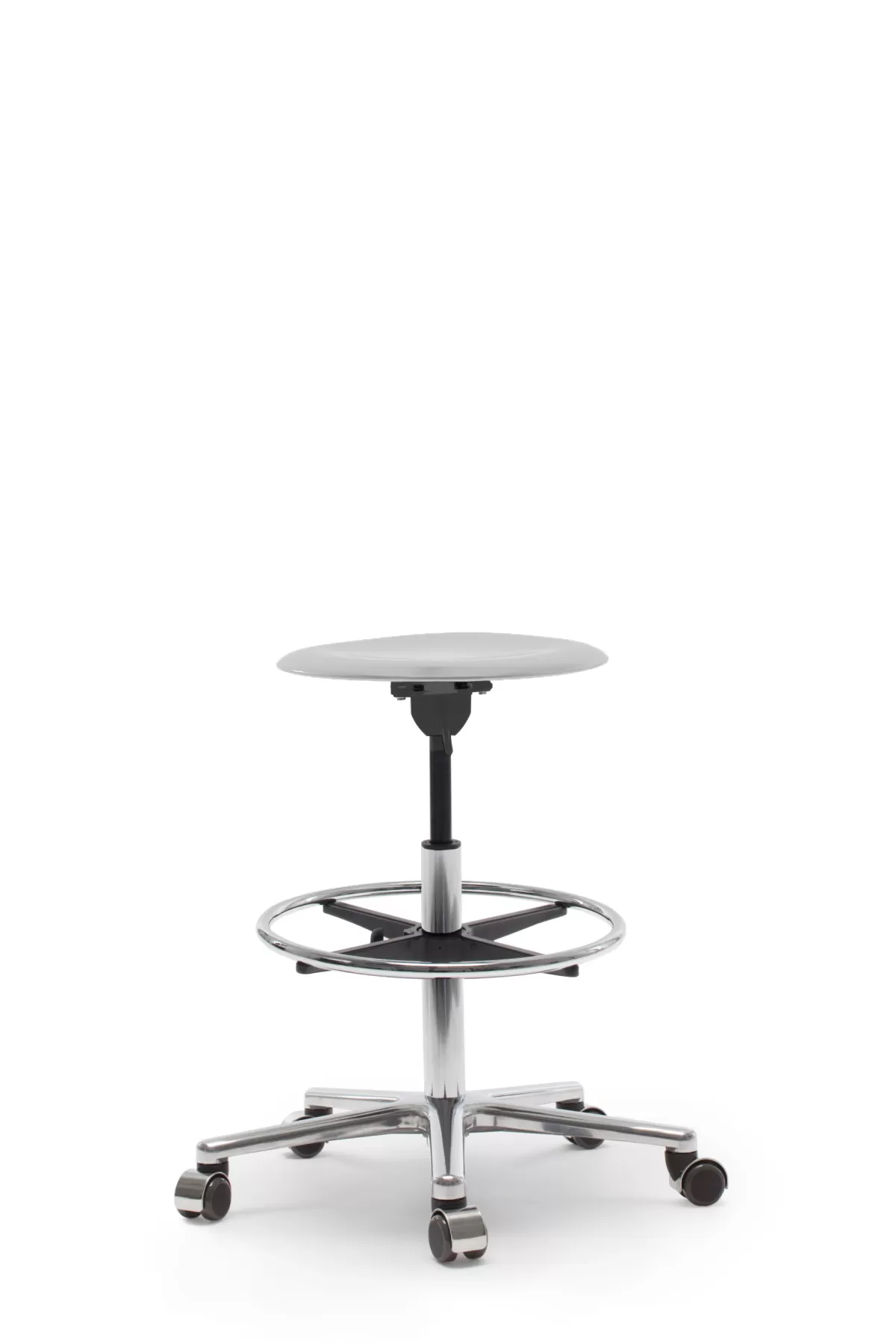 FLÖTOTTO - PRO STOOL Drehhocker high – Counterhöhe mit Fußring