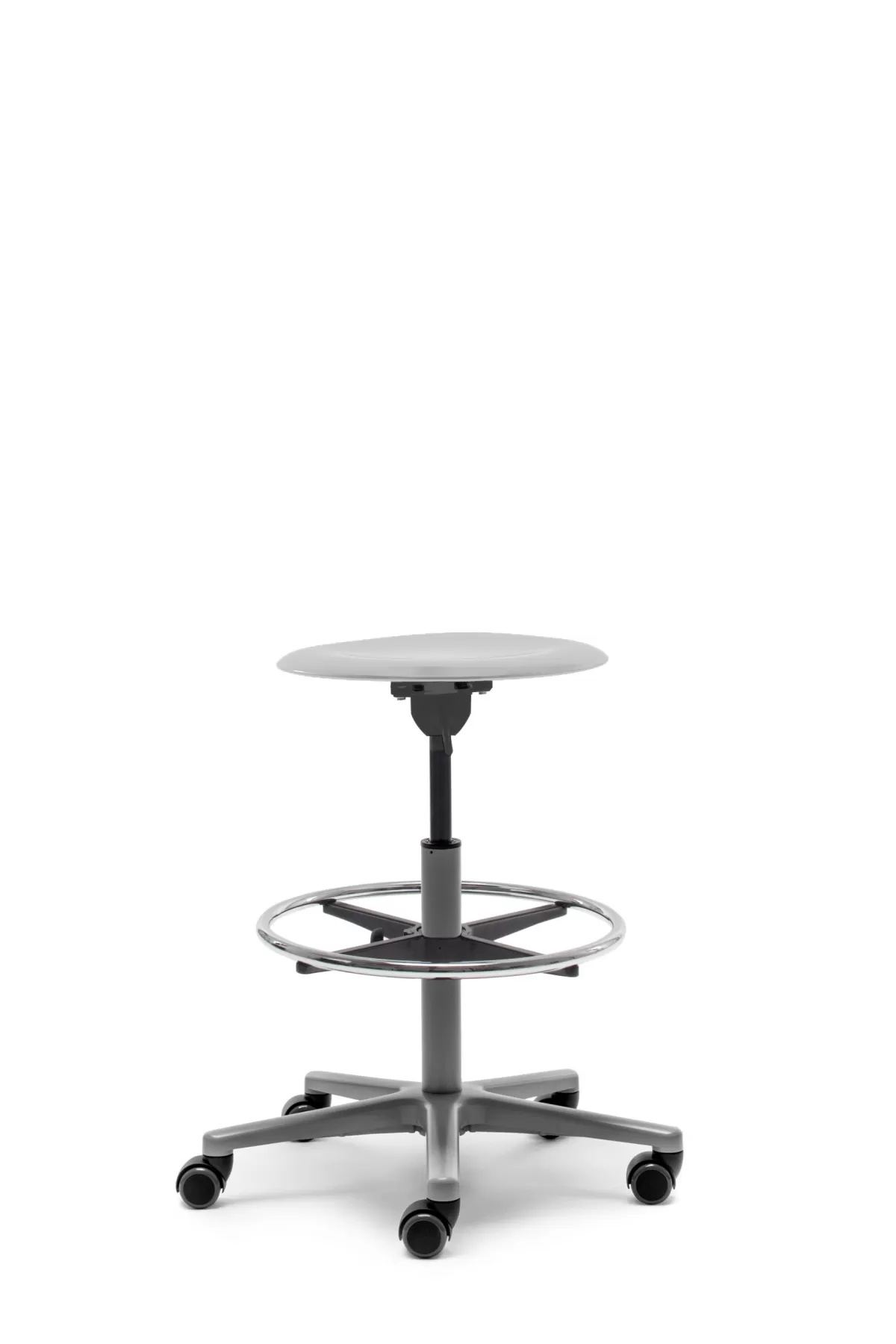 FLÖTOTTO - PRO STOOL Drehhocker high – Counterhöhe mit Fußring