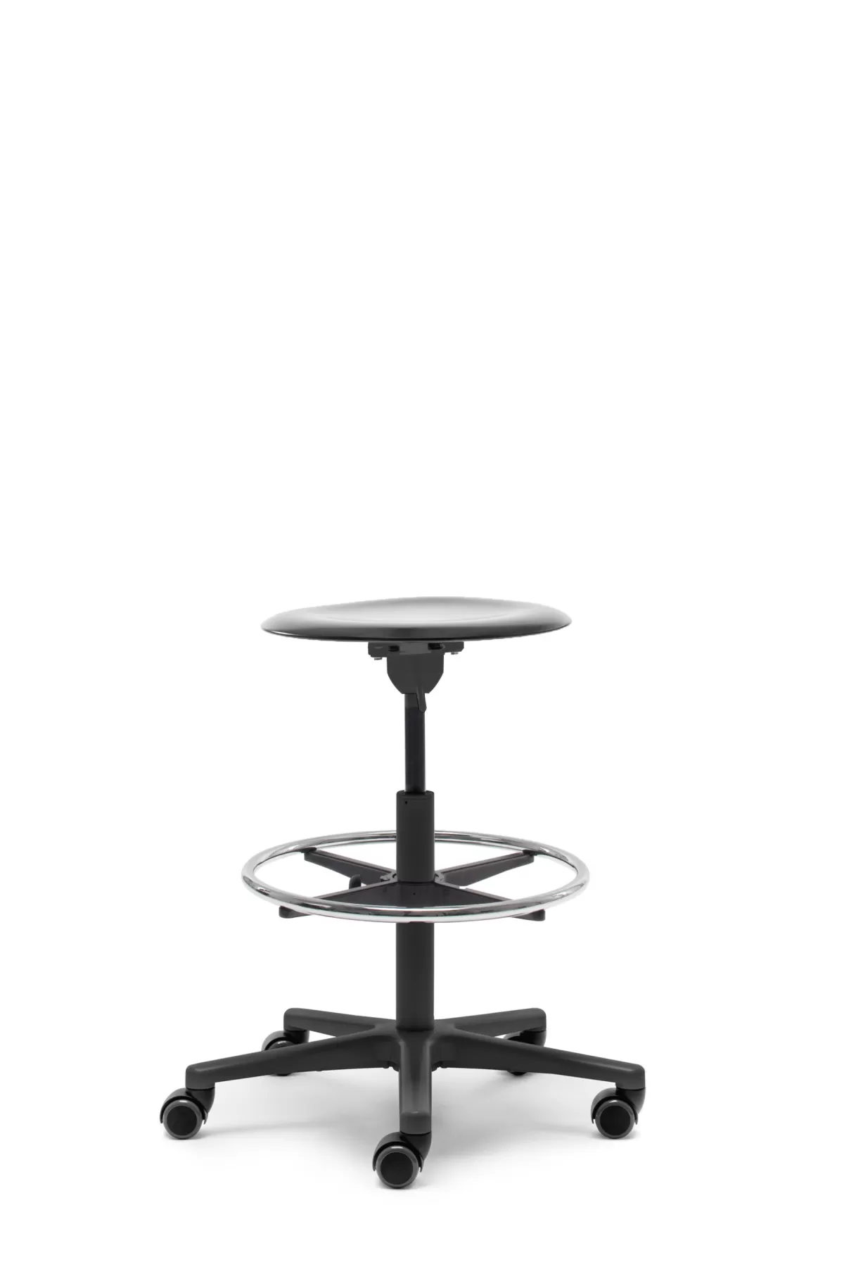 FLÖTOTTO - PRO STOOL Drehhocker high – Counterhöhe mit Fußring