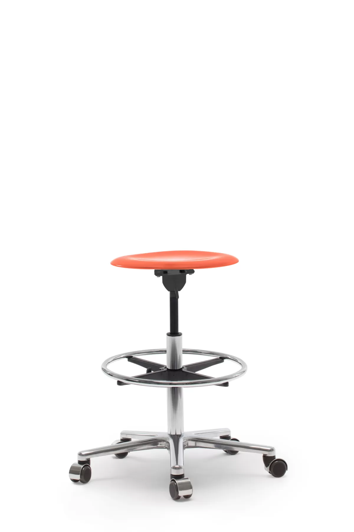 FLÖTOTTO - PRO STOOL Drehhocker high – Counterhöhe mit Fußring