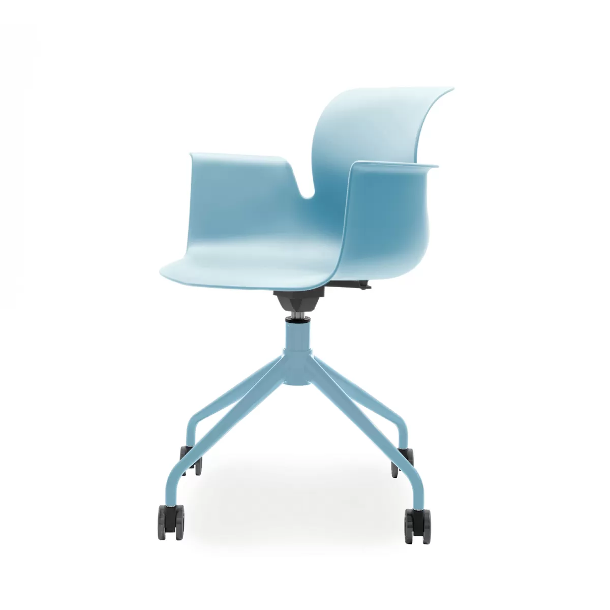 FLÖTOTTO - PRO ARMCHAIR Vierstern-Aluminiumgestell mit Rollen