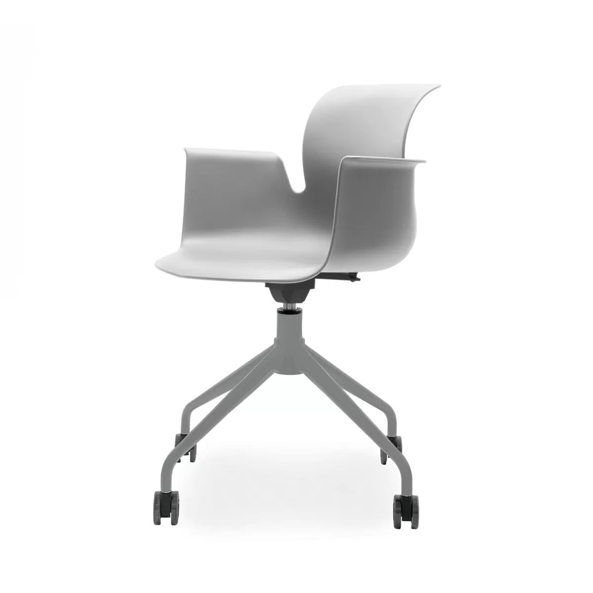 FLÖTOTTO - PRO ARMCHAIR Vierstern-Aluminiumgestell mit Rollen