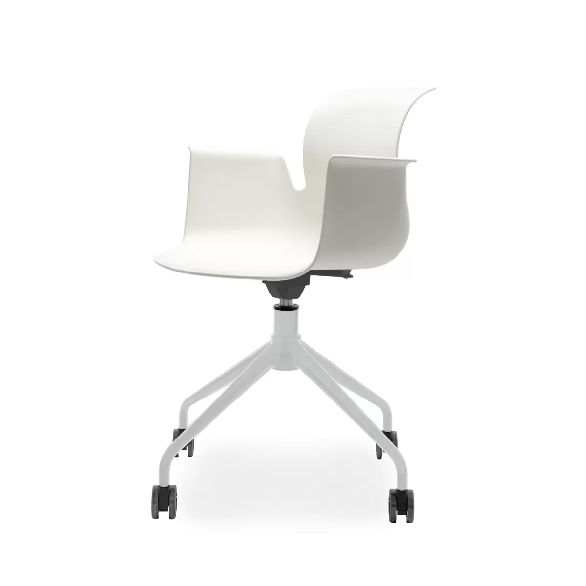 FLÖTOTTO - PRO ARMCHAIR Vierstern-Aluminiumgestell mit Rollen