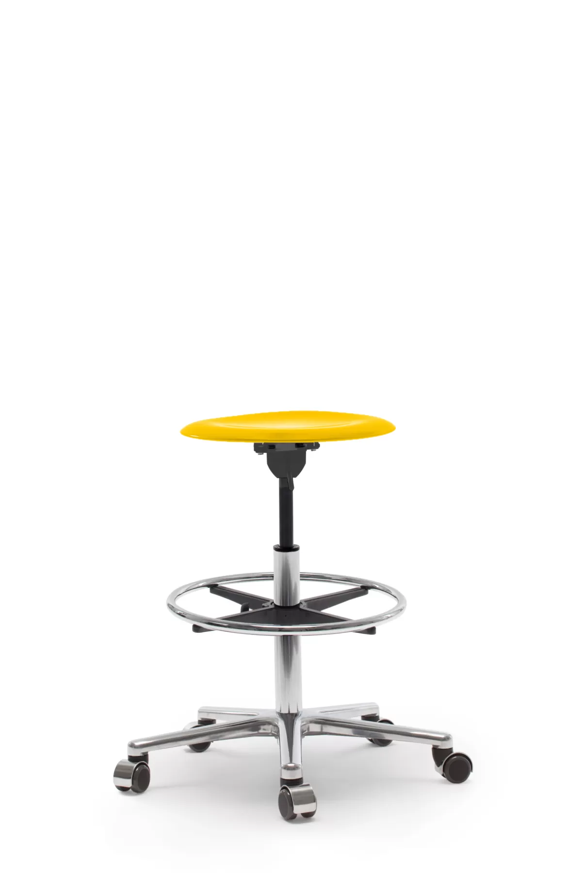 FLÖTOTTO - PRO STOOL Drehhocker high – Counterhöhe mit Fußring