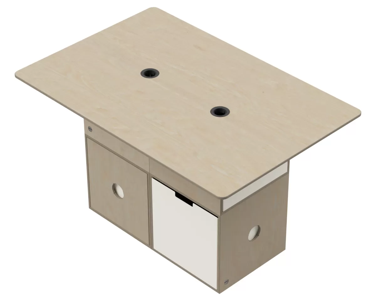 FLÖTOTTO - ACTIVE Tischplatte Rechteck 120x80 - Whiteboard-Oberfläche