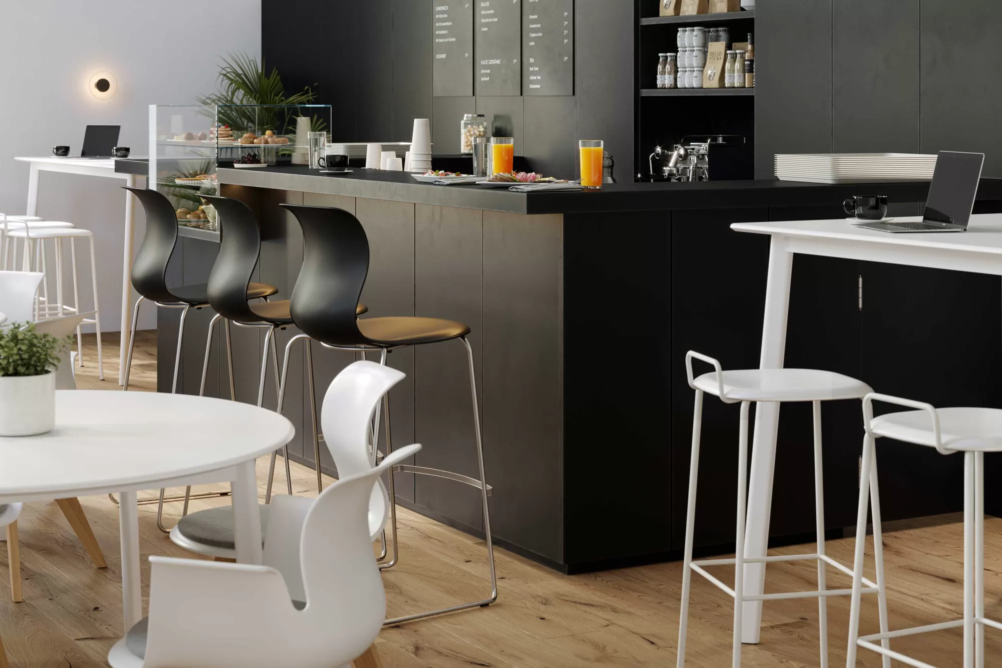 FLÖTOTTO | PRO CHAIR skid frame, bar stool