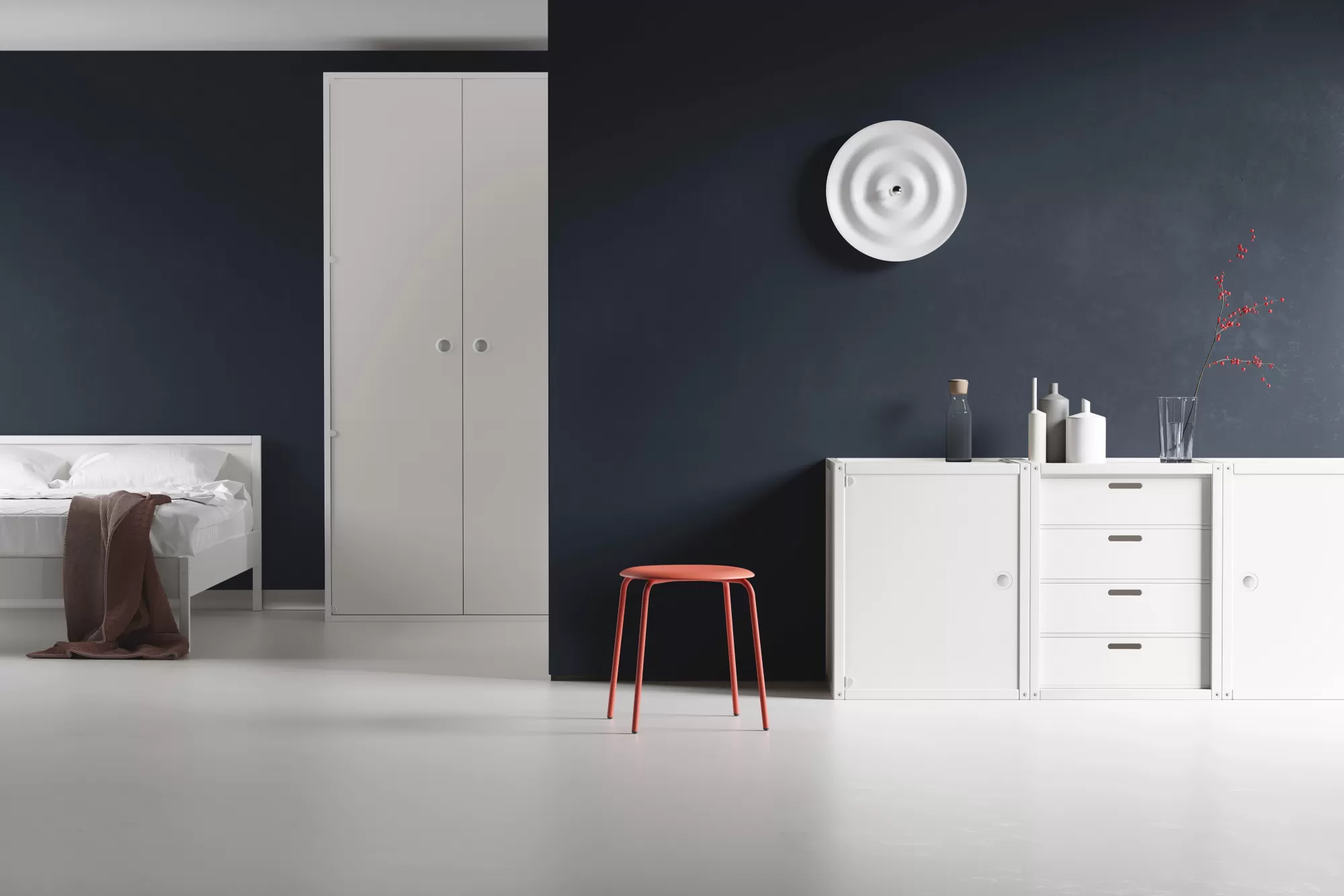 FLÖTOTTO - 7310 Container mit Tür Grundelement 5 Einlegeböden