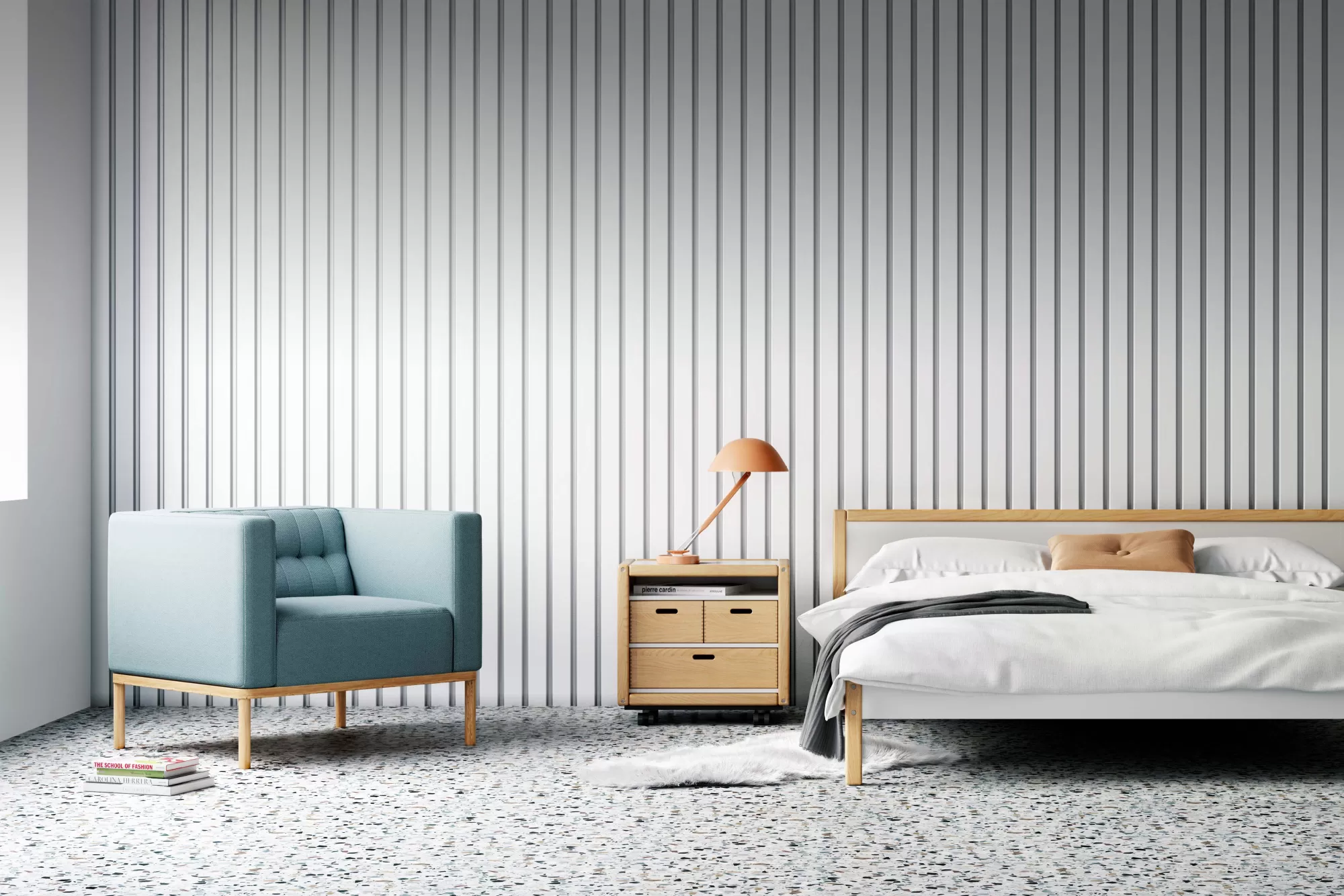 FLÖTOTTO - 8397 Nachtkonsole Container mit Schubkästen