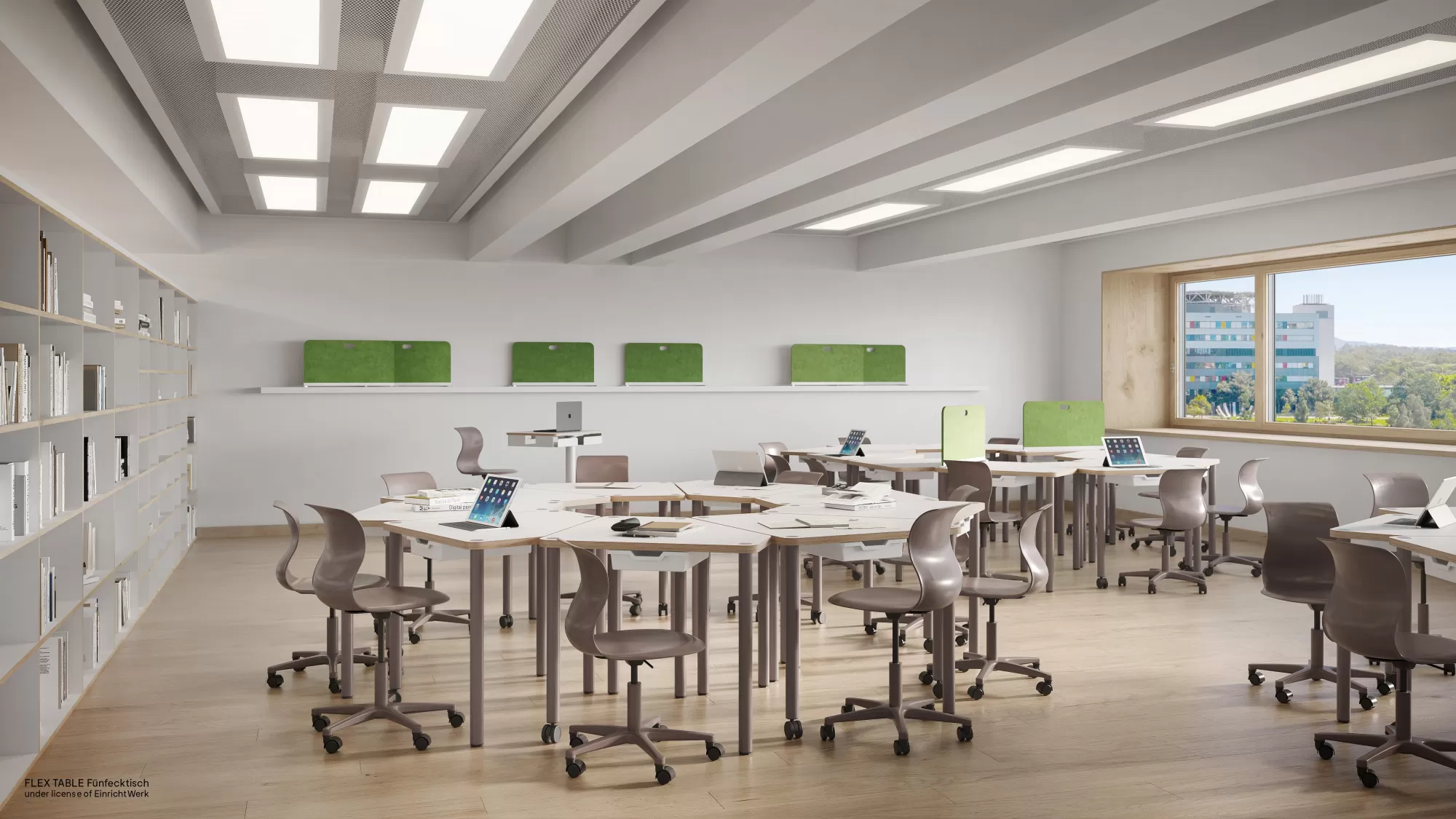 FLÖTOTTO - FLEX TABLE Fünfecktisch