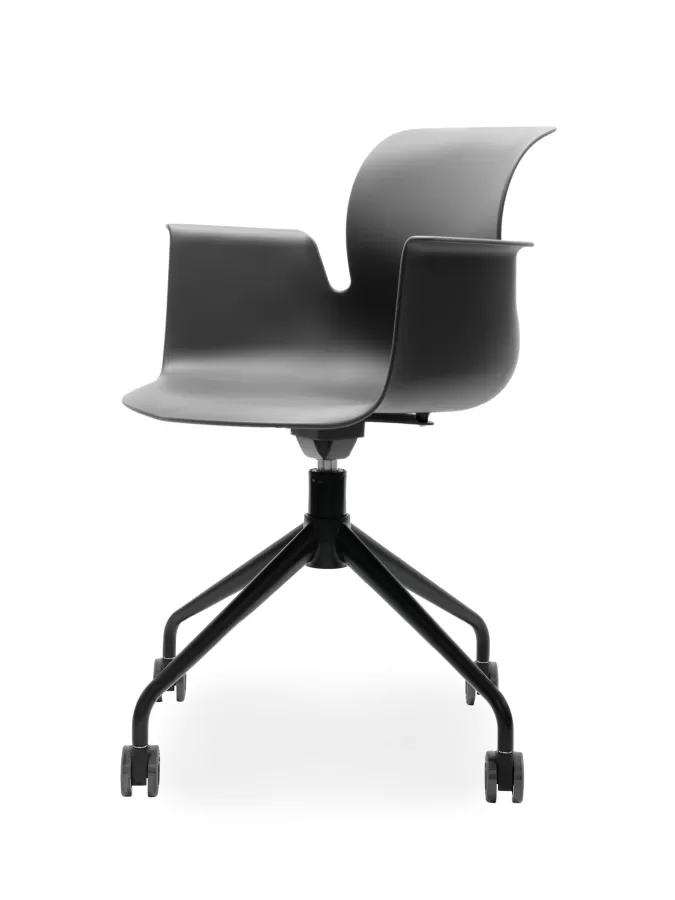 FLÖTOTTO - PRO ARMCHAIR Vierstern-Aluminiumgestell mit Rollen