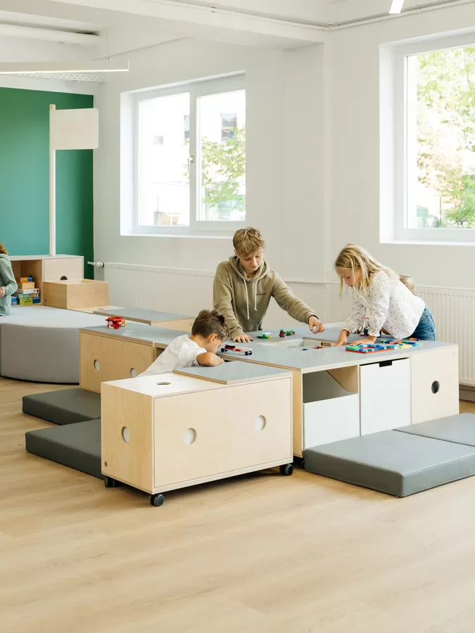 FLÖTOTTO - ACTIVE Steckbaustein-Platte 120x120